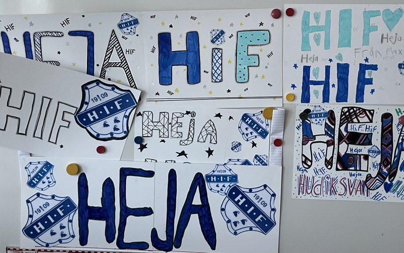 HIF plakat av elever